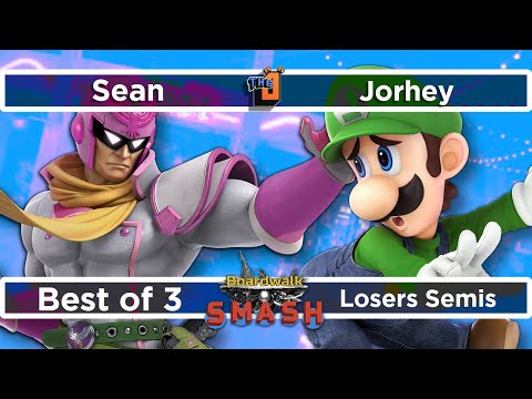 Boardwalk Smash #23 Losers Semis - Sean (Captain Falcon) vs. Jorhey (Luigi)