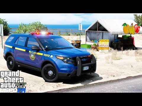 GTA 5 LSPDFR Police Mod #608 New York State Police - State Trooper Live Stream With New Uniforms