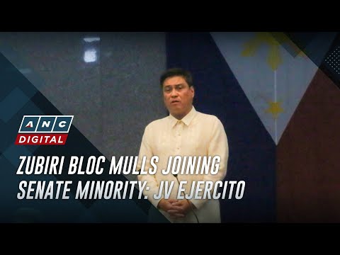 Zubiri bloc mulls joining Senate minority: JV Ejercito | ANC