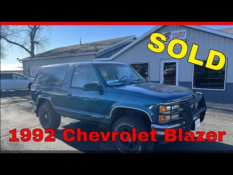1992 Chevrolet Blazer (CC-1661777) for sale in Brookings, South Dakota