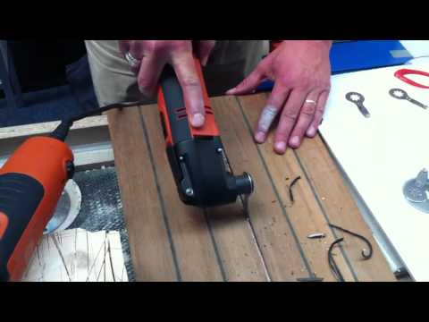 Fein Akku Multimaster in Aktion - Stabdecksanierung