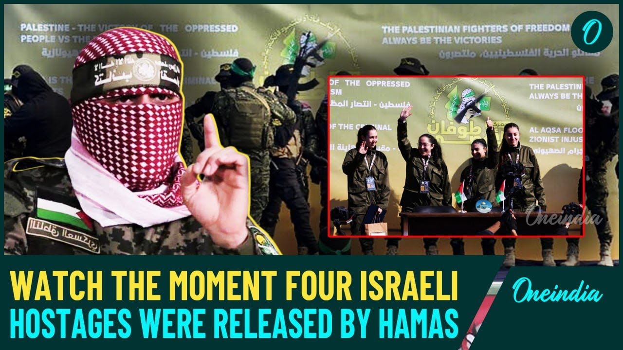 On Cam| Israeli Hostages Walk Free After 477 Days in Hamas Custody; Smile and Wave After Release