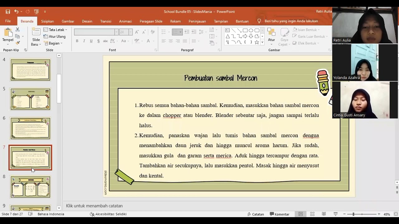 Video Presentasi Proposal Usaha Kuliner 
