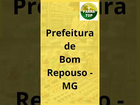 Concurso Prefeitura de Bom Repouso/MG - Farmacêutico.