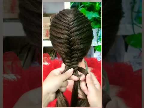 Khajuri choti hairstyle || khajuri Fishtail hairstyle || khajuri french braid  hairstyle #Shorts