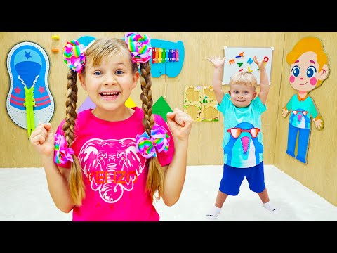 Diana and Oliver Inside the Busy Board Challenge