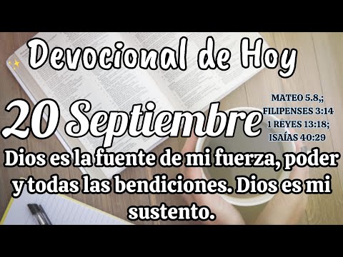 Devocional de hoy 20 Septiembre |  Devocionales cristianos | Devocionales diarios | Devocional