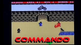 Commando playing (badly) on ZX Spectrum