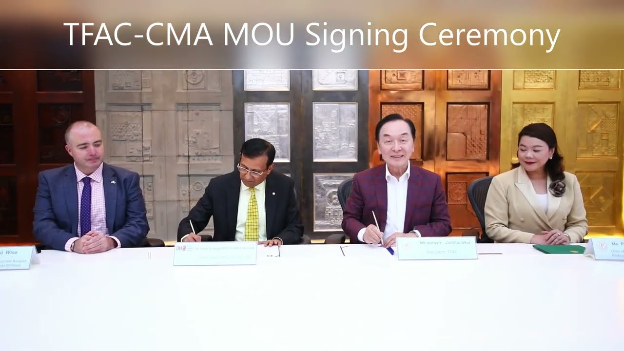 CMA signs collaboration agreement with Thailand's TFAC (The Federation of Accounting Professions)