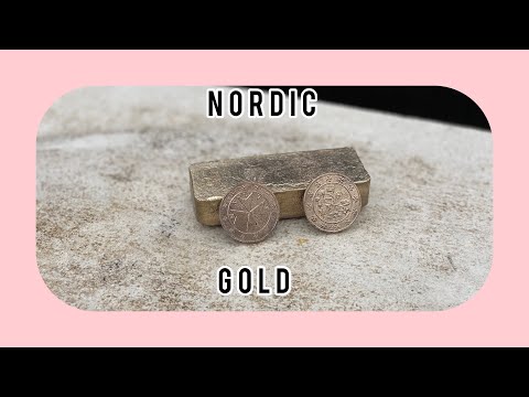 Sand casting a maltese souvenir coin in nordic gold ( petrobond )