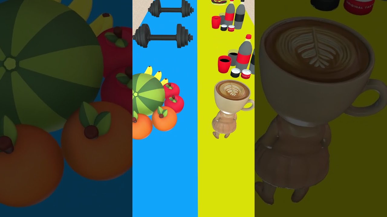 Conveyor Belt Challenge Run with Ballerina Cappuccino!  #shorts #brainrot #animation