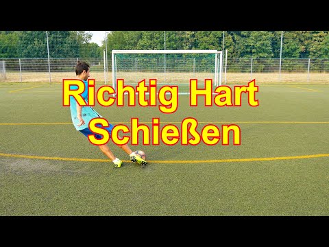 Wie Richtig Hart Schießen Tutorial /Wie Richtig Fest/Doll Schießen im Fußball, Vollspann