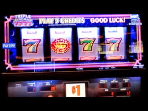 Triple Lucky 7 Slot Machine Live Play - $1 PER SPIN - YouTube