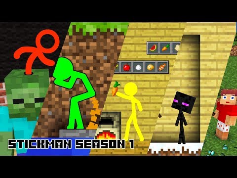 Stickman in Minecraft: Season 1 – Minecraft Animation