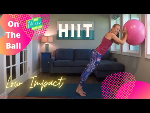 HIIT Stability Ball Workout: Low Impact