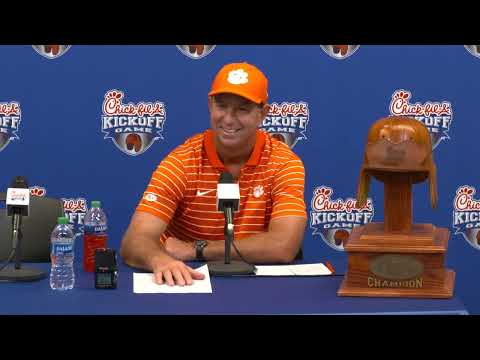 Clemson Chick-fil-A Kickoff postgame press conference