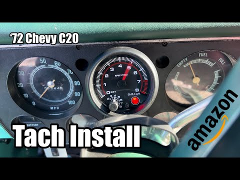 Amazon Tachometer Install - ‘72 Chevy C20 Pickup