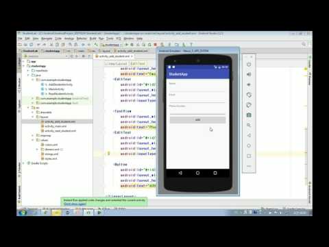 Android App Development Tutorial Step4 Data Input Text Textview Edittext Button