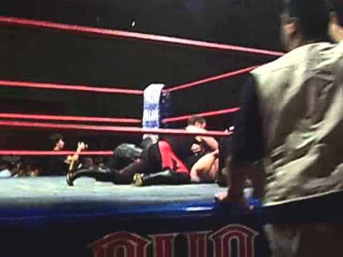 Shaun Koen VS Missing Link VS Sammy Swiegers VS Oz WILD BRAWL - AWA 5 April 2011