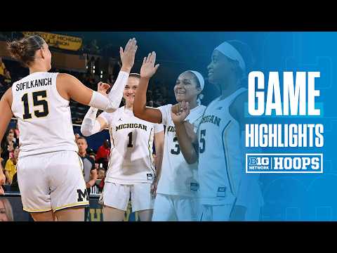Michigan at Northwestern | HIGHLIGHTS | Big Ten Women's Basketball | 02/12/2026