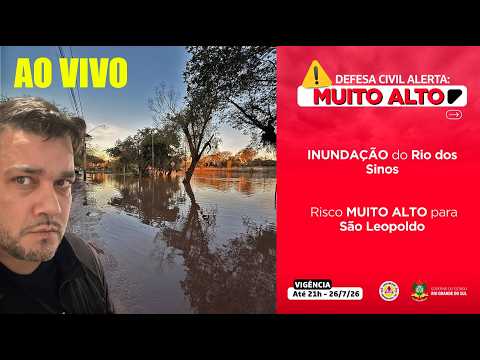 AO VIVO - ALERTA PARA INUNDAÇÕES DO RIO DOS SINOS