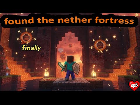 I Finally Found the NETHER FORTRESS! 🔥 | Minecraft Survival series Ep.5 |Minecraft survival series