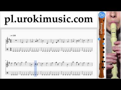 Jak Grać Na Flecie Prostym (Barokowy) The Pink Panther - Theme Song Tabulatura Lekcje Część 1