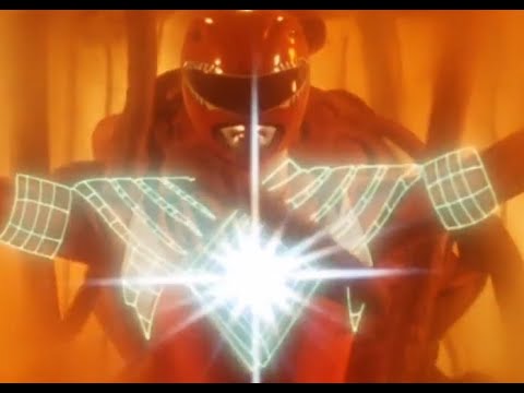 Kyōryū Sentai Zyuranger Red Ranger with Dragon Shield (BEST SCENE EVER!!!!)