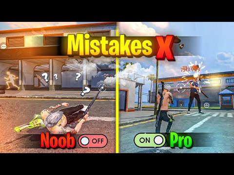 TOP -5 ( MISTAKES ) THAT MAKES YOU NOOB || FREE FIRE ( NOOB TO PRO ) TIPS