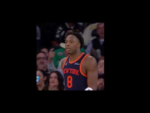 💥 OG Anunoby Puts DEFENDERS on a POSTER! Bench Goes Wild! 🔥🏀 #nba #basketball #sports #shorts