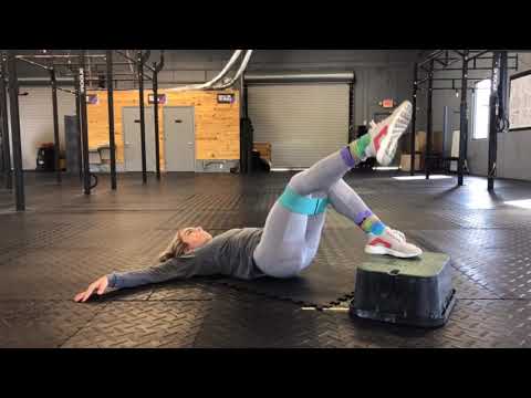 Banded Single Leg Elevated Glute Bridge