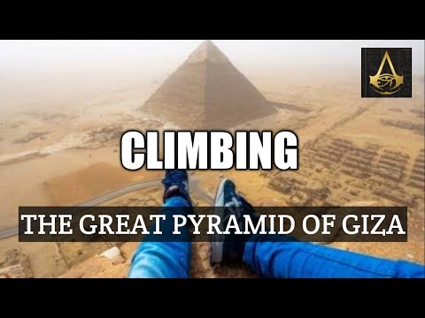 Climbing the Great Pyramid of Giza, Egypt | Climbing pyramid in Assassin's Creed origins