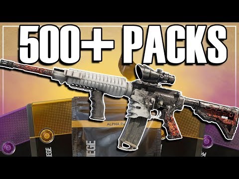 Opening 500+ Alpha Packs (Largest Pack Opening Ever) - Rainbow Six Siege