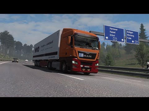 Dresden(D) to Frankfurt(D) - Euro Truck Simulator 2 - Promods 2.25 - MAN TGX