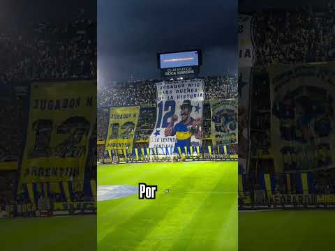 "si no te veo se me parte el corazon " Barra: La 12 &bull; Club: Boca Juniors &bull; País: Argentina