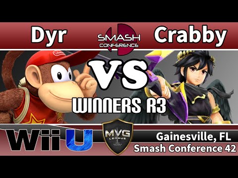 Dyr (Diddy) vs. Crabby (Dark Pit) - SSB4 Winners R3 - Smash Conference 42