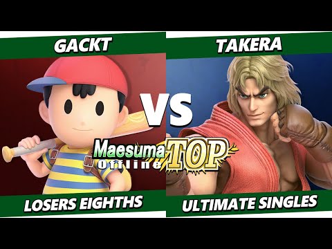 Maesuma TOP 13 Top 8 - Gackt (Ness) Vs. takera (Ken) Smash Ultimate - SSBU