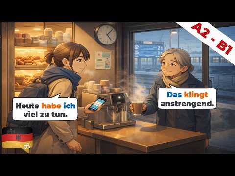 Deutsch Dialogen (A2-B1) | Deutsch lernen durch Hören | Alltag Deutsch Lernen mit Geschichten