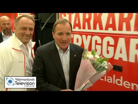 Stefan Löfven besöker Köping - Västmanlands Television