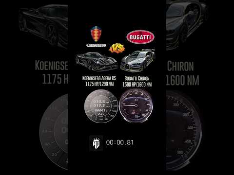 1175 HP Koenigsegg agera RS vs 1500 HP Bugatti Chiron #drag #carwow #acceleration #agera #bugatti