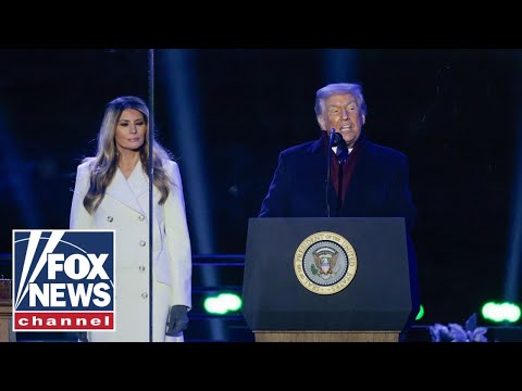 Trump, Melania attend National Christmas Tree lighting