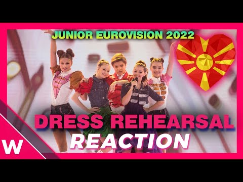 North Macedonia dress rehearsal: Lara feat. Jovan & Irina @ Junior Eurovision 2022 (Reaction) 🇲🇰