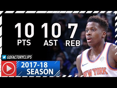 Frank Ntilikina Full Highlights vs Nets (2018.01.15) - 10 Pts, 10 Ast, 7 Reb, 2 Blks