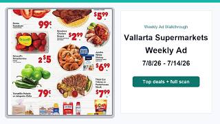 Vallarta Supermarkets Weekly Ad (7/8/26 - 7/14/26) Top 10 Deals