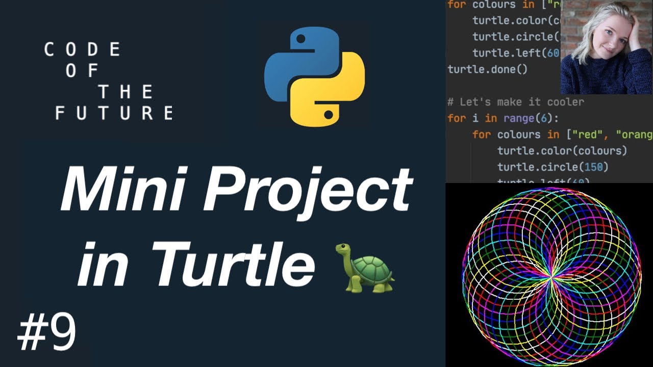 Python Tutorial for Beginners #9 - Turtle Mini Project