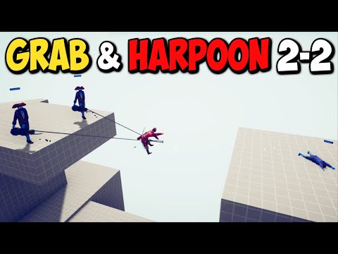 GRAB & HARPOON 2 #2! HALFLING & 2x HARPOONER  - Totally Accurate Battle Simulator TABS