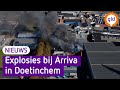 Brand bij Arriva, net nieuwe waterstofbus in vlammen op