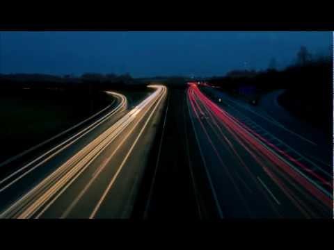 Langzeitbelichtung Autobahn