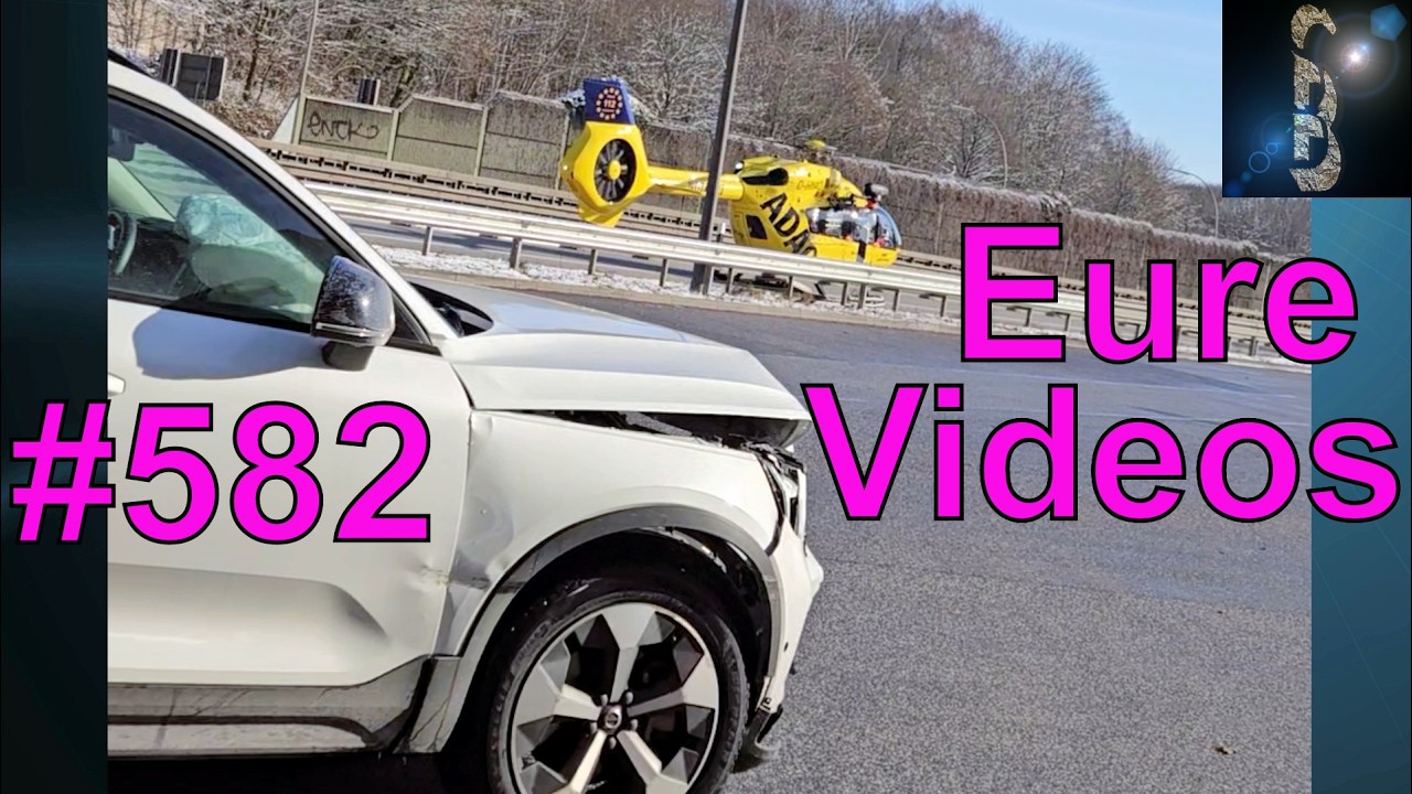 Eure Videos #582 - Dashcam - Leichenwagen-Drängler - Autobahnunfall - Hubschraubereinsatz