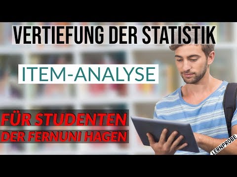 Vertiefung Statistik - Item-Analyse - Fernuni Hagen